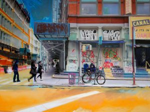 CANAL STREET 2019 40 X 40 PHOTOGRAPHY & MIXED MEDIA - SOLD -