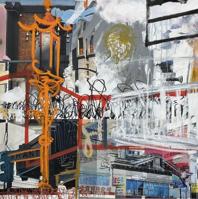 SF CHINATOWN 50 X 50 PHOTOGRAPHY & MIXED MEDIA - SOLD -