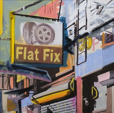 FLAT FIX 2025 48 X 48 PHOTOGRAPHY AND MIXED MEDIA
