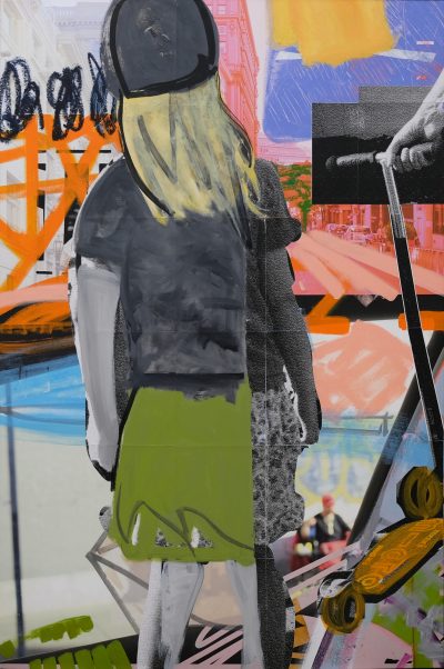 SCOOTER GIRL 2025 60 X 40 PHOTOGRAPHY AND MIXED MEDIA