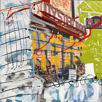 OYSTER BAR 2024 40 X 40 PHOTOGRAPHY & MIXED MEDIA - SOLD -