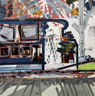 SF RAILWAY 2024 50 X 50 PHOTOGRAPHY & MIXED MEDIA - SOLD -
