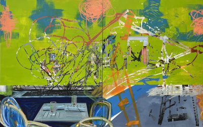 SUMMER 2024 50 X 80 DIPTYCH PHOTOGRAPHY & MIXED MEDIA - SOLD -